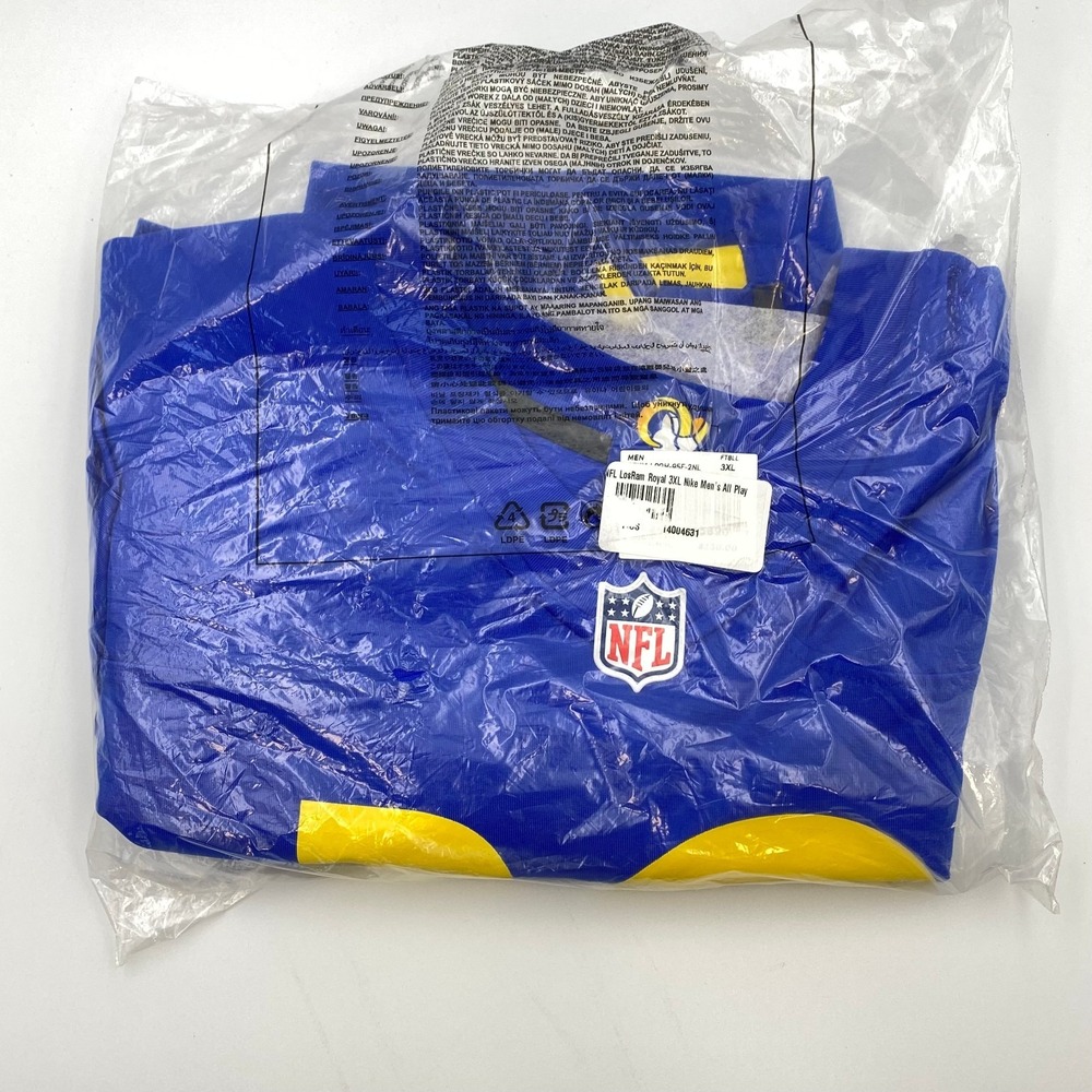 Nike Cooper Kupp Los Angeles Rams #10 On-Field Game Jersey Blue Men's 3XL NWT - Picture 2 of 3
